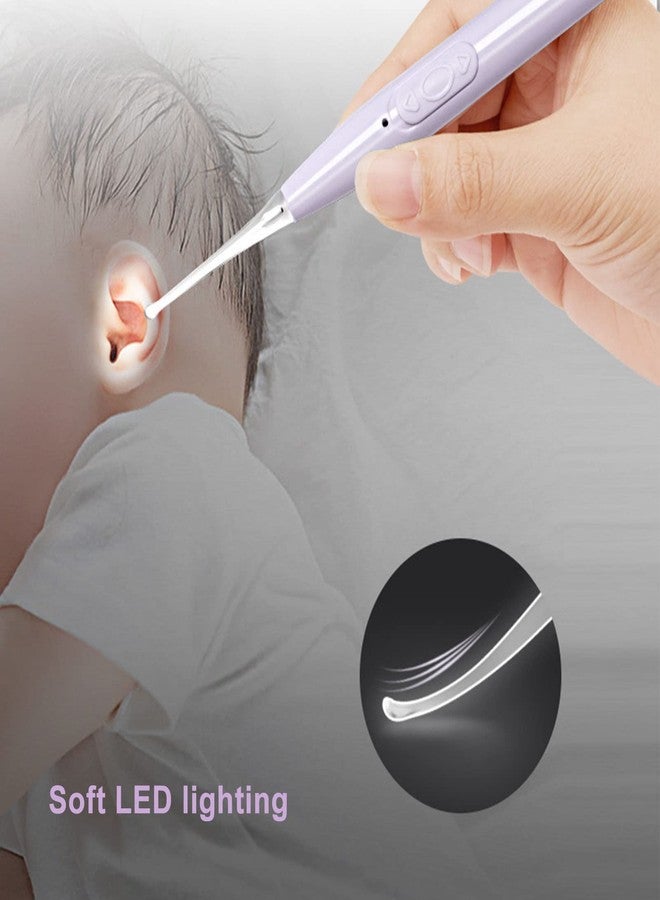 Betued LED Ear Pick Spoon, Kids Ear Wax Removal Spoon, USB Rechargeable Flashlight Round Tip LED Ear Pick Spoon LED Ear Spoon Scrubs and Body Treatments - Image 3